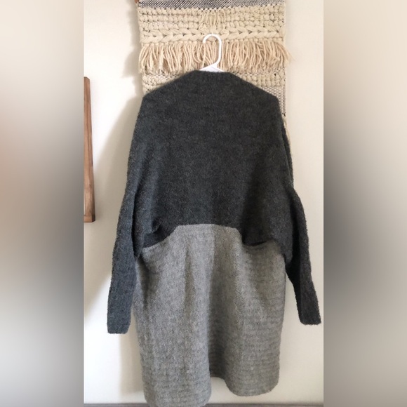 NWT Peruvian Link Alpaca Collection Open Ombre Two Tone Cardigan One Size - Picture 3 of 6